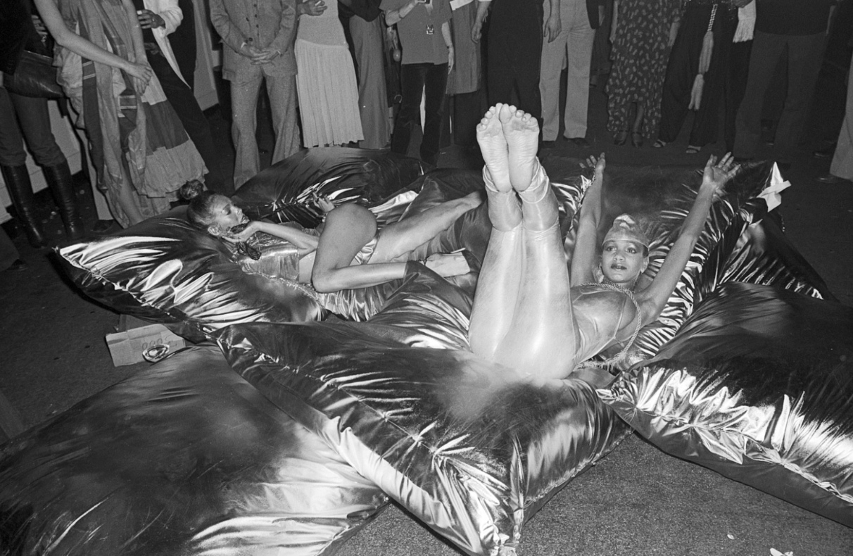 The Entertainment - Models and Mylar Pillows at New Year's Eve Party 1978