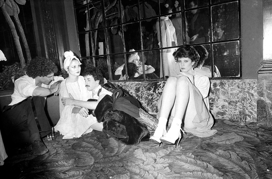 Antonio Lopez and Ladies at Opening Night April 26, 1977